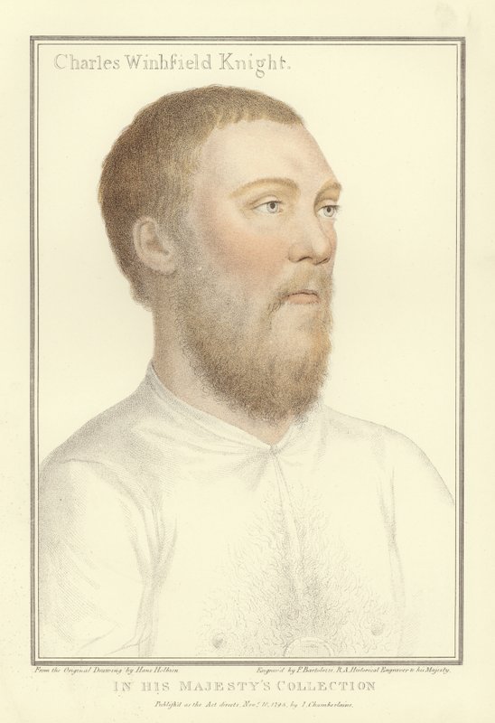 Sir Richard Wingfield (akwatinta) autorstwa Hans Holbein der Jüngere