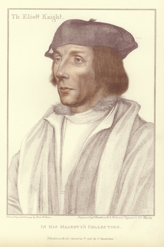 Sir Thomas Elyot, (akwatinta) autorstwa Hans Holbein der Jüngere