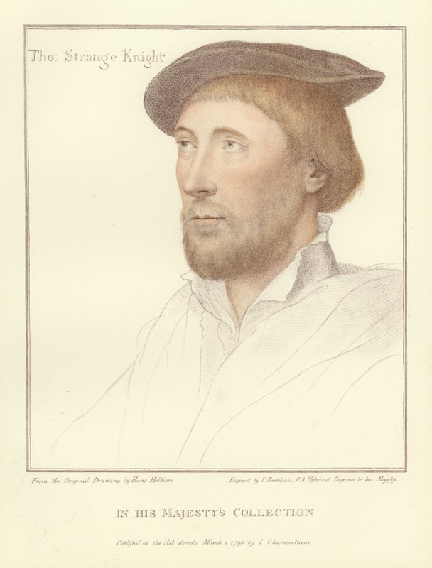 Sir Thomas Strange (akwatinta) autorstwa Hans Holbein der Jüngere