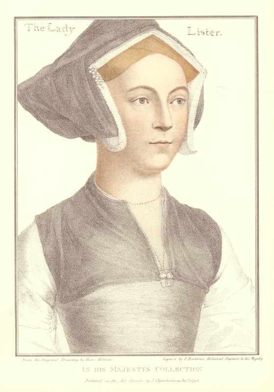 Lady Lister (akwatinta) autorstwa Hans Holbein der Jüngere