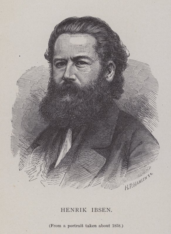 Henrik Ibsen, norweski dramaturg, reżyser teatralny i poeta autorstwa Hans Peter Hansen