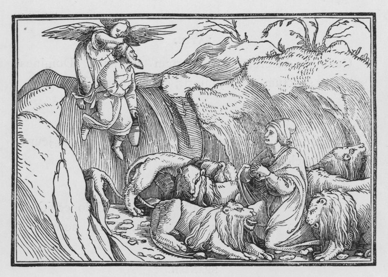 Daniel w jaskini lwów, Bel i smok I, 36 autorstwa Hans after Holbein the Younger
