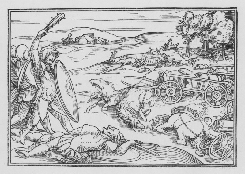 David Smith Hadadezer i Syryjczycy, 2 Samuela VIII, 3 autorstwa Hans after Holbein the Younger