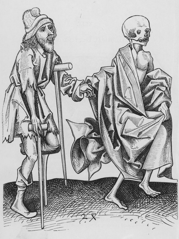 Taniec śmierci Holbeina autorstwa Hans after Holbein the Younger