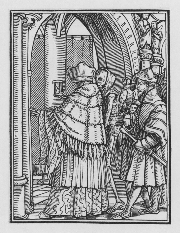 Taniec śmierci Holbeina: kanon autorstwa Hans after Holbein the Younger