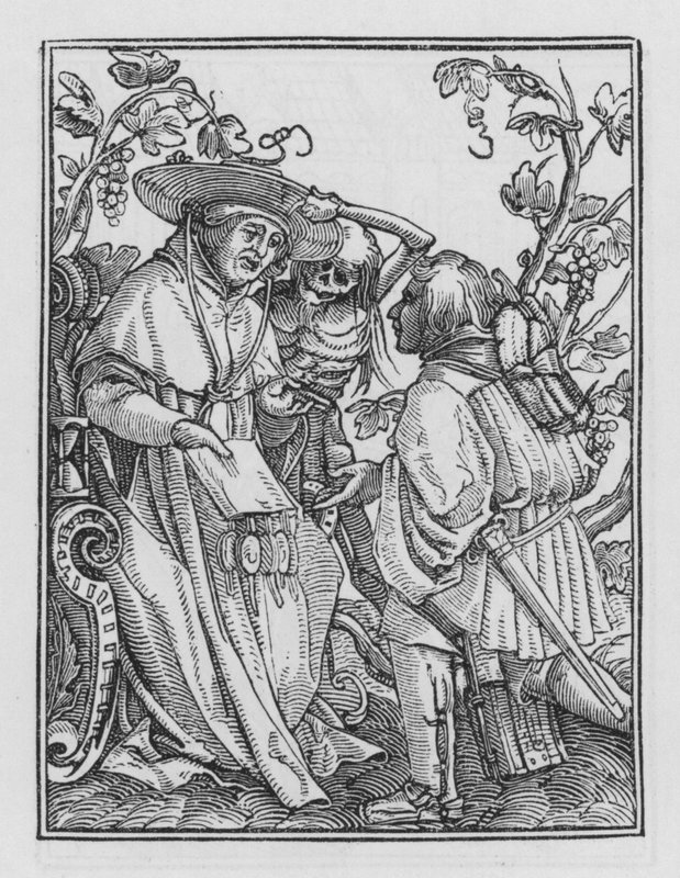 Taniec śmierci Holbeina: kardynał autorstwa Hans after Holbein the Younger