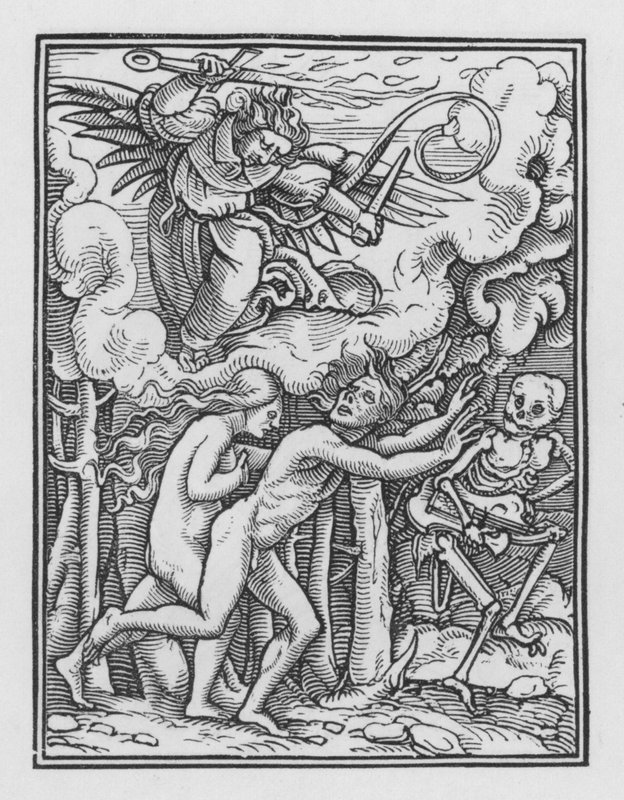 Taniec śmierci Holbeina: Wypędzenie autorstwa Hans after Holbein the Younger