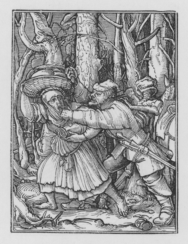 Taniec śmierci Holbeina: Złodziej autorstwa Hans after Holbein the Younger