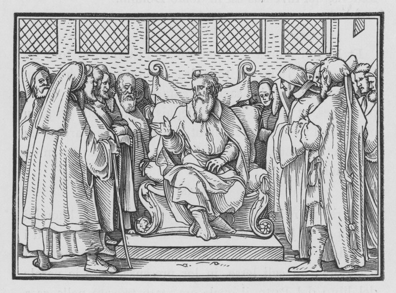 Genealogia Adama recytowana, 1 Kronik IX, 1 autorstwa Hans after Holbein the Younger