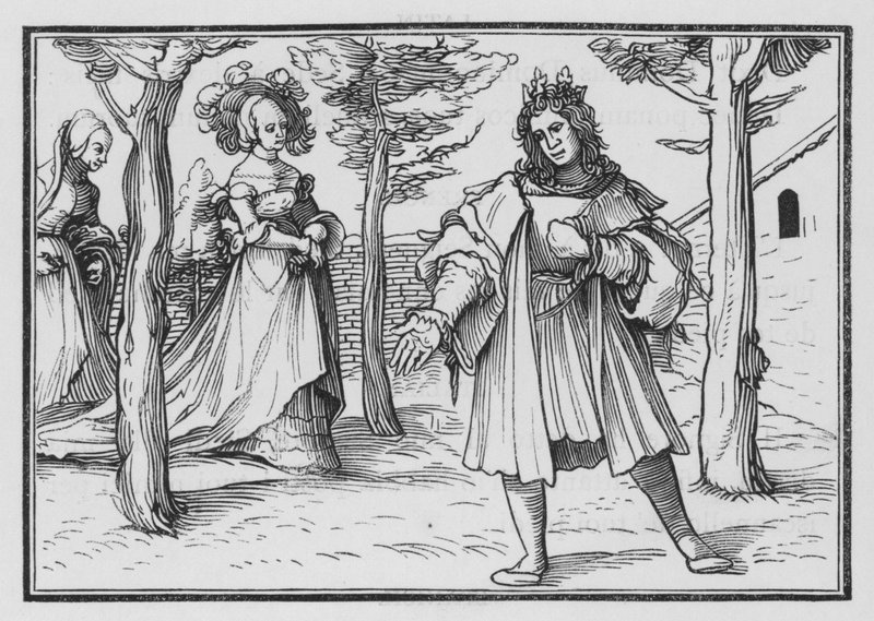 Miłość Kościoła do Chrystusa, Pieśń nad pieśniami I, 14 autorstwa Hans after Holbein the Younger