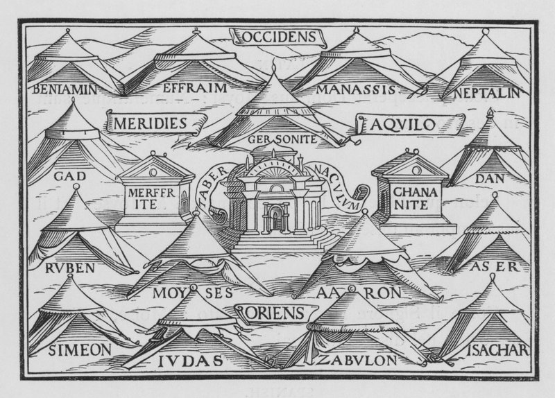 Zakon Plemion w Namiotach i W Marszach, Liczby II, 2 autorstwa Hans after Holbein the Younger