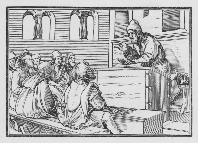 Proroctwo Amosa, Amos I, 1 autorstwa Hans after Holbein the Younger