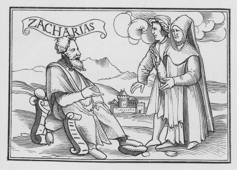 Zachariasz wzywa do pokuty, Zachariasz I, 3 autorstwa Hans after Holbein the Younger