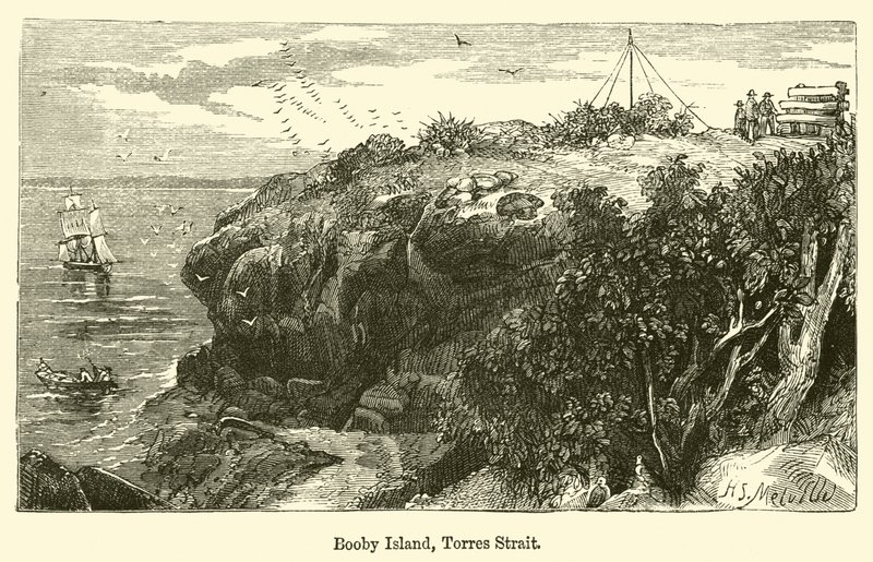 Wyspa Booby, Cieśnina Torresa autorstwa Harden Sidney Melville