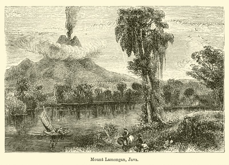 Góra Lamongan, Jawa autorstwa Harden Sidney Melville