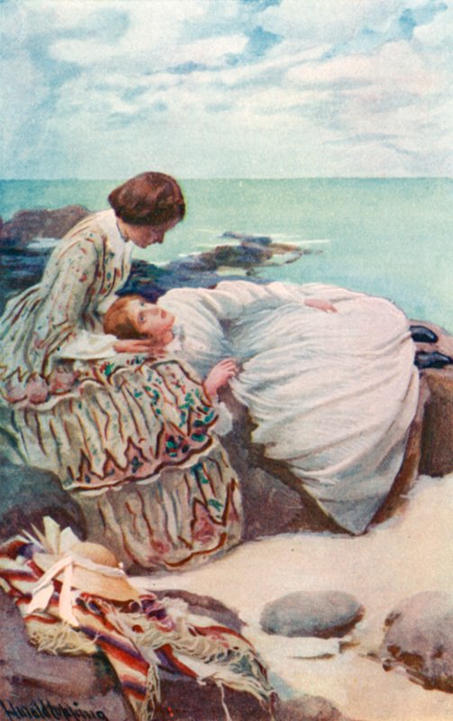 Ilustracja do dobrych żon autorstwa Louisy M Alcott autorstwa Harold Copping