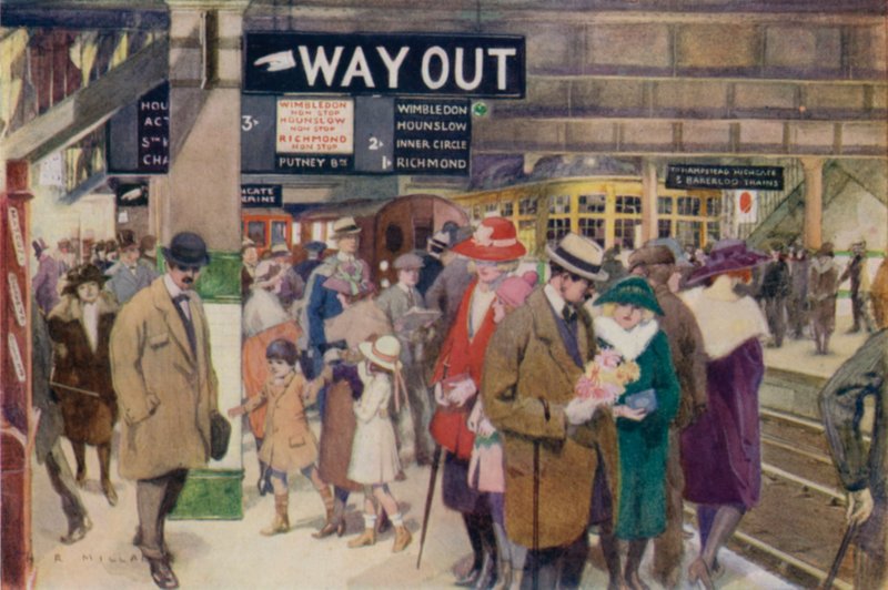 Charing Cross, centrum przesiadkowe londyńskiego metra autorstwa Harold Robert Millar