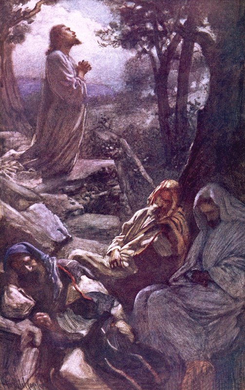 Gethsemane autorstwa Harold Copping