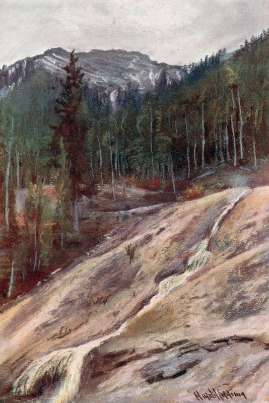 Gorące źródło siarki, Banff autorstwa Harold Copping