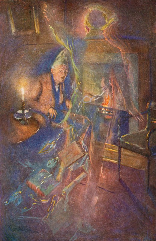 Ilustracja do Opowieść wigilijna autorstwa Charlesa Dickensa autorstwa Harold Copping