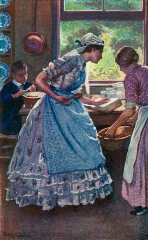 Ilustracja do dobrych żon autorstwa Louisy M Alcott autorstwa Harold Copping