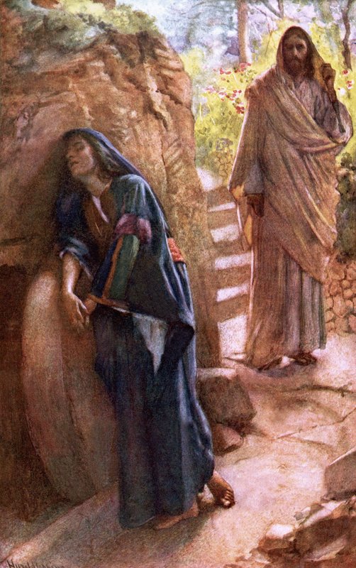 Maria Magdalena przy grobie autorstwa Harold Copping