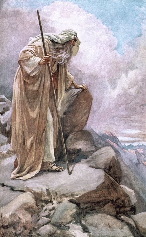 Mojżesz na pisgah autorstwa Harold Copping