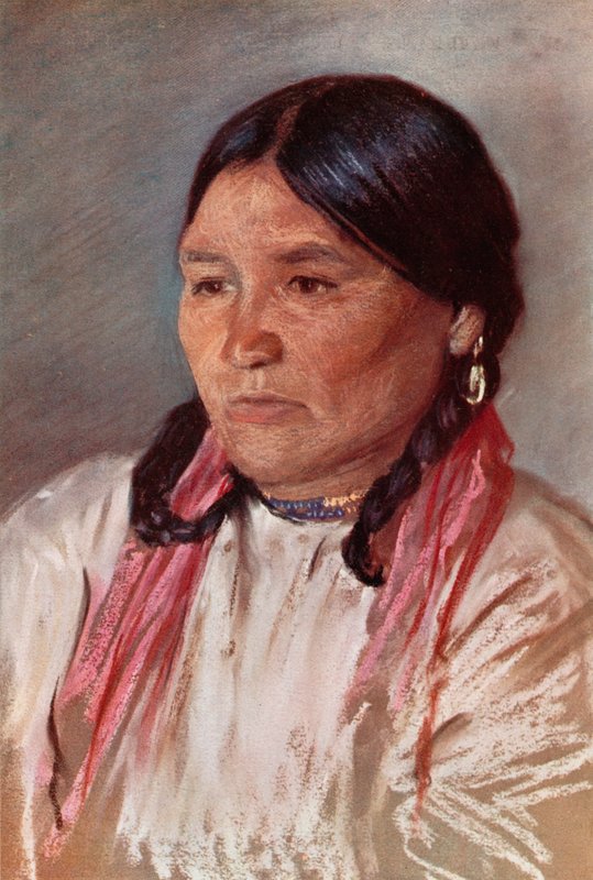 Naomi, żona Paula, Indianina Blackfoot autorstwa Harold Copping