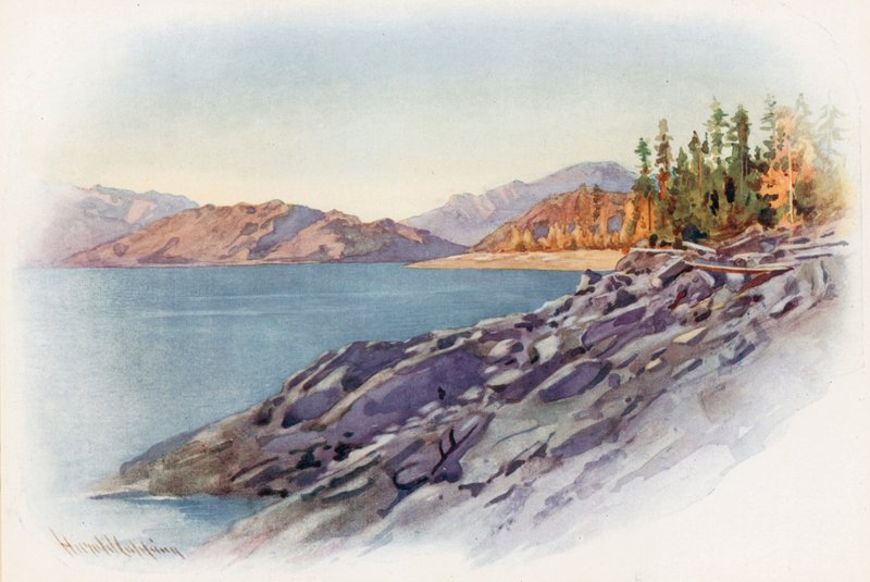 Nad jeziorem Kootenay autorstwa Harold Copping