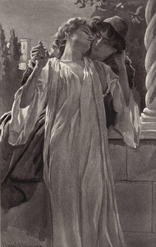 Romeo pożegnał swoją ukochaną żonę z ciężkim sercem autorstwa Harold Copping