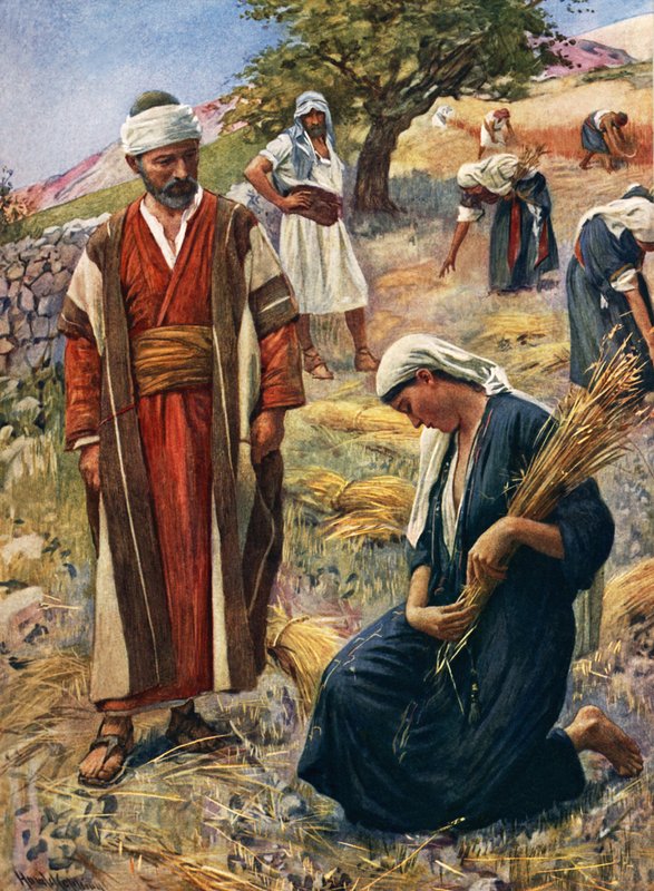 Ruth (kolor lito) autorstwa Harold Copping