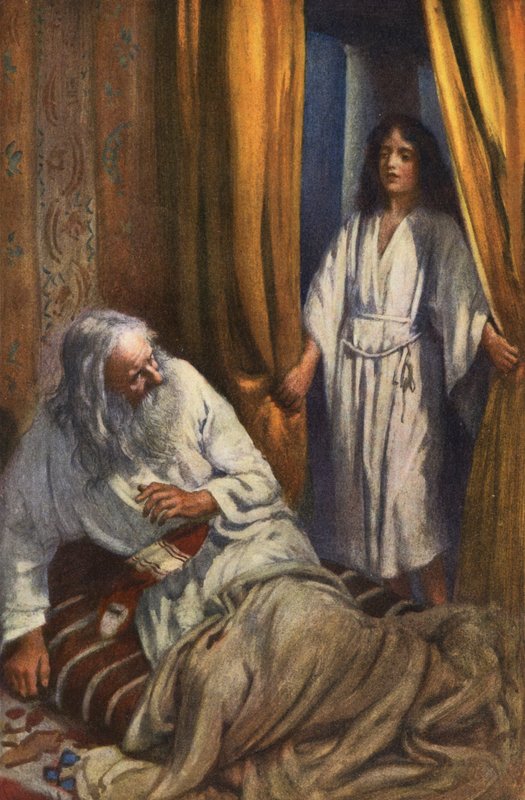 Samuel i Eli (kolorowa litografia) autorstwa Harold Copping