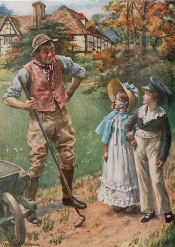 Uciekająca para autorstwa Harold Copping