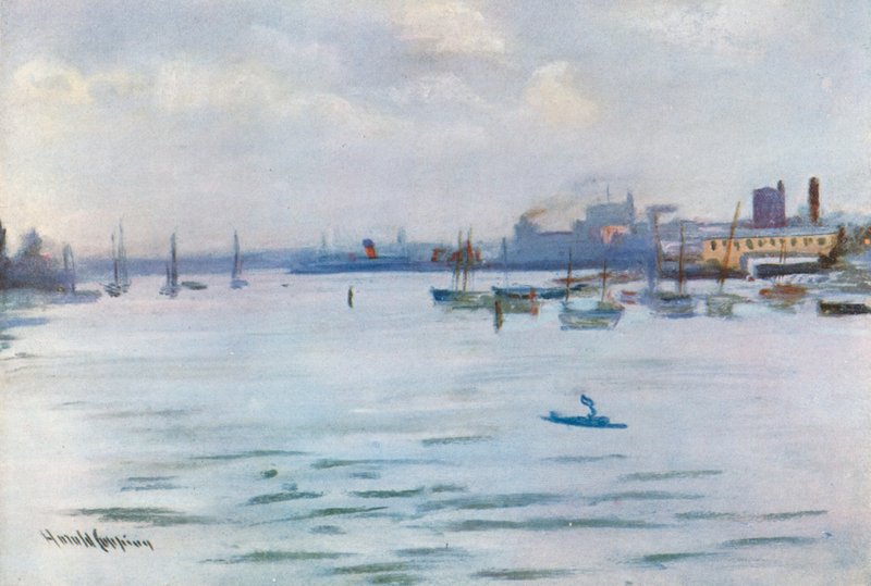 Vancouver z portu autorstwa Harold Copping