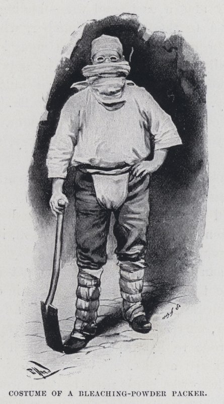 Kostium pakowacza proszku wybielającego (zdjęcie czarno-białe) autorstwa Harold Hume Piffard