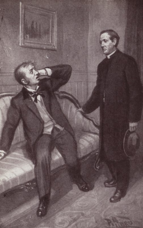 Ilustracja do Tajemnicy Edwina Drooda autorstwa Charlesa Dickensa (lito) autorstwa Harold Hume Piffard