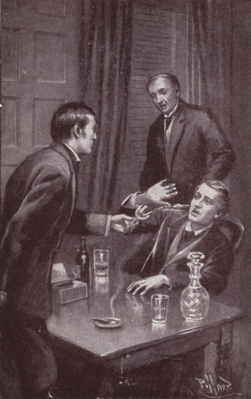 Ilustracja do Tajemnicy Edwina Drooda autorstwa Charlesa Dickensa (lito) autorstwa Harold Hume Piffard