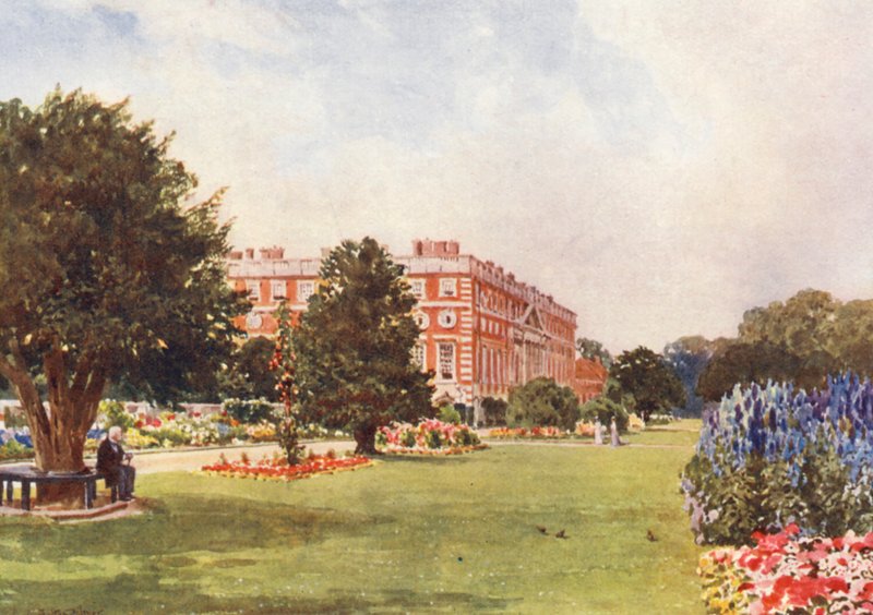Hampton Court (druk kolorowy) autorstwa Harold Sutton Palmer