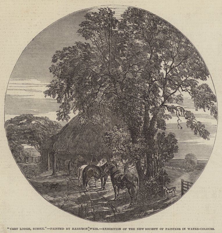 Cart Lodge, Sussex autorstwa Harrison William Weir