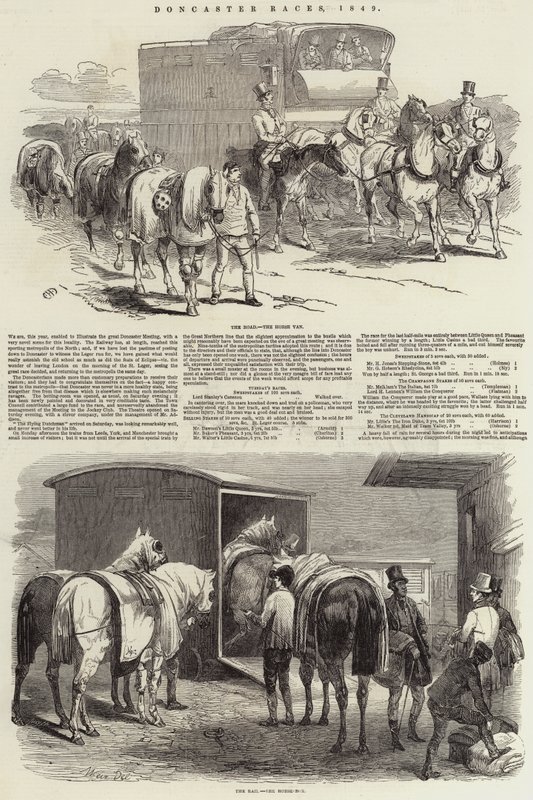 Wyścigi w Doncaster, 1849 autorstwa Harrison William Weir