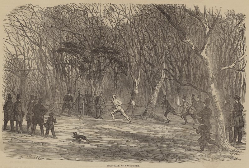 Wyścig stóp w Bayswater autorstwa Harrison William Weir