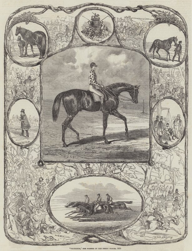 Voltigeur, zwycięzca Derby, 1850 autorstwa Harrison William Weir