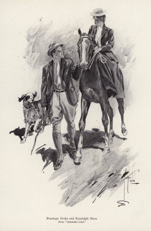 Dwie postacie, Penelope Drake i Randolph Shaw z powieści George