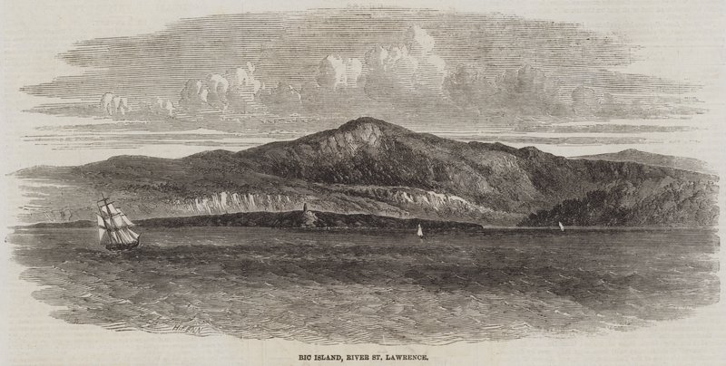 Wyspa Bic, rzeka St Lawrence autorstwa Harry Fenn