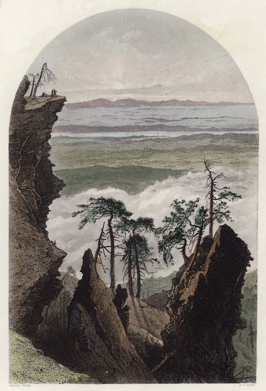 Catskills, wschód słońca z South Mountain autorstwa Harry Fenn