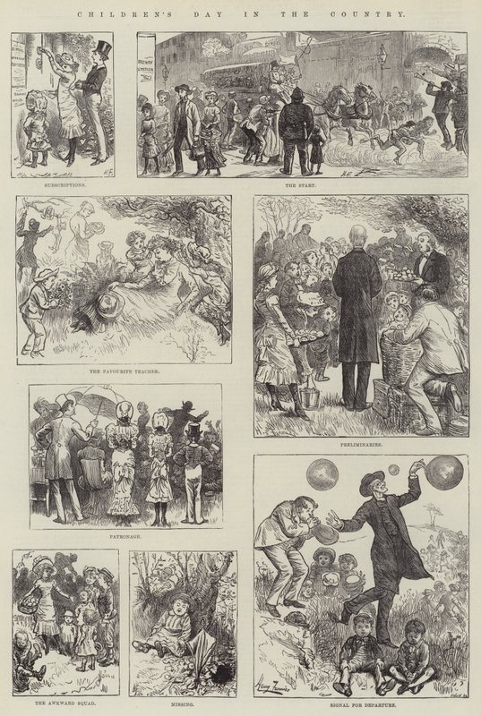 Dzień Dziecka na wsi autorstwa Harry Furniss