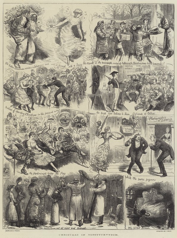 Boże Narodzenie w Topsyturvydom autorstwa Harry Furniss
