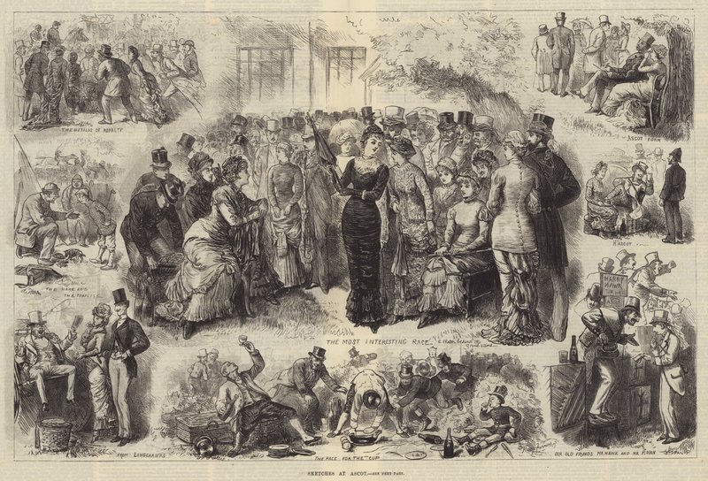 Szkice w Ascot autorstwa Harry Furniss