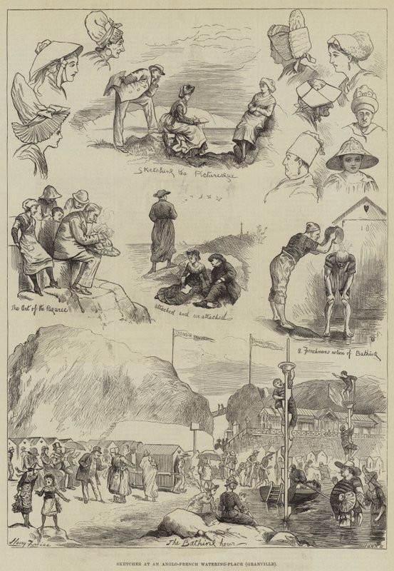 Szkice w anglo-francuskim wodopoju, Granville autorstwa Harry Furniss