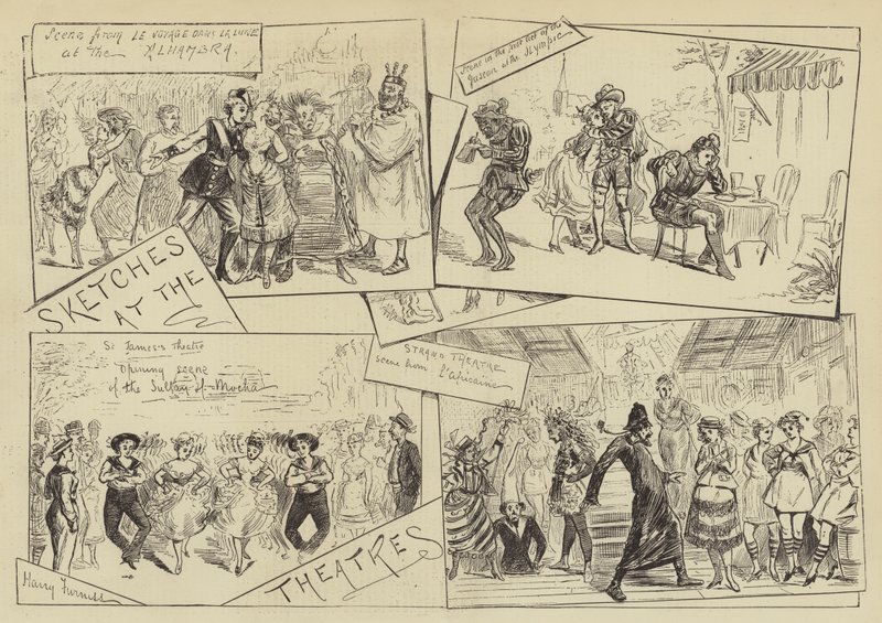 Skecze w teatrach autorstwa Harry Furniss